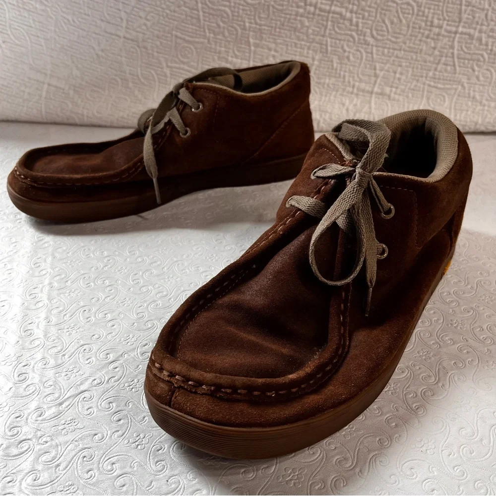 Vintage IPATH Mens US CATS Skateboarding Shoes Tan Suede Chukka Boot Size 11.5